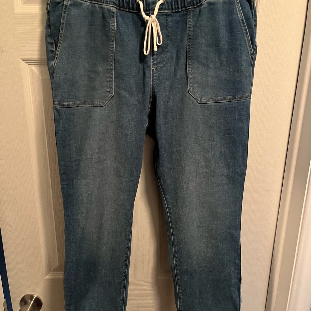 Torrid Size 1 Draw String Elastic Waste Jeans - image 5